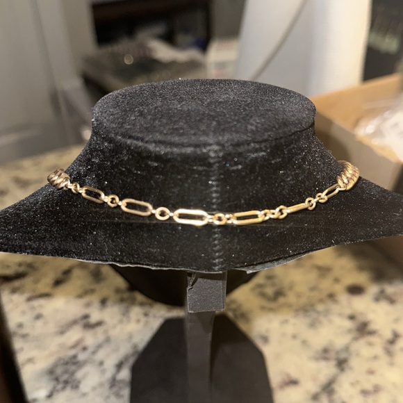 Vintage Victorian Era Gold Albert Pocket Watch Chain With T-Bar Stamped - Picture 8 of 8